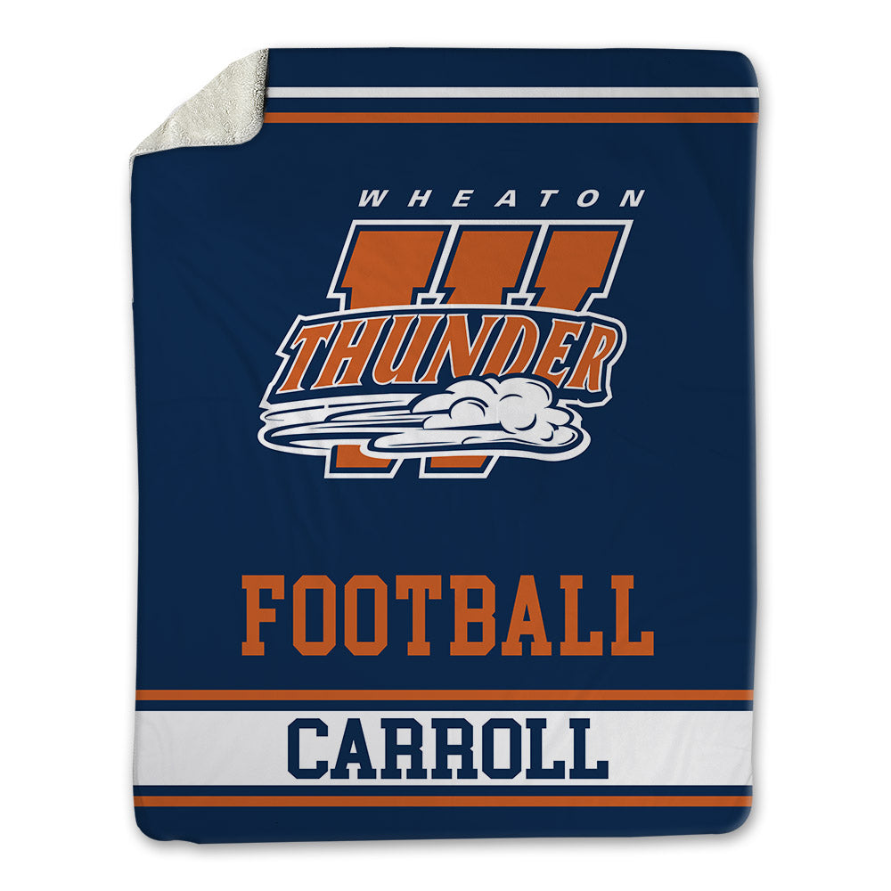 Wheaton IL - NCAA Football : Xander Carroll - Blanket-0