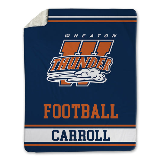 Wheaton IL - NCAA Football : Xander Carroll - Blanket-0