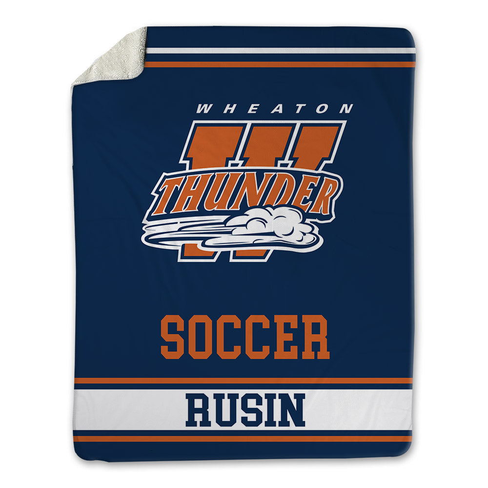 Wheaton IL - NCAA Men's Soccer : Craig Rusin - Blanket-0