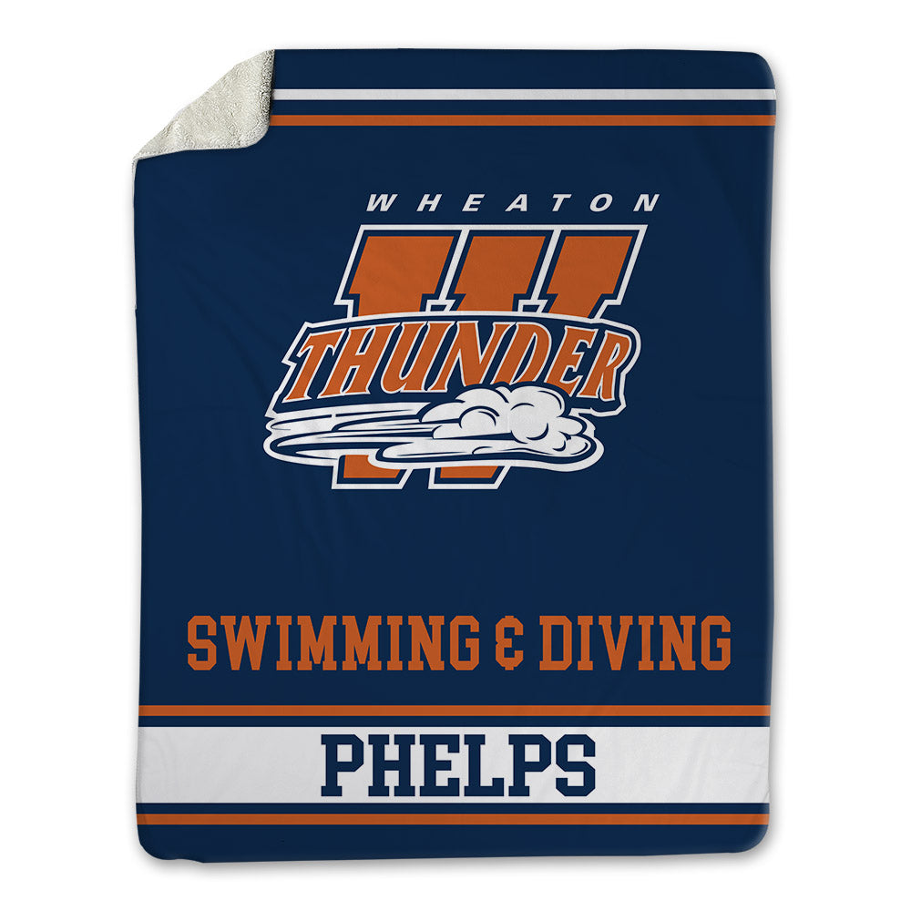 Wheaton IL - NCAA Women's Swimming & Diving : Abriel Phelps - Blanket-0