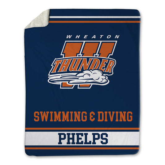 Wheaton IL - NCAA Women's Swimming & Diving : Abriel Phelps - Blanket-0