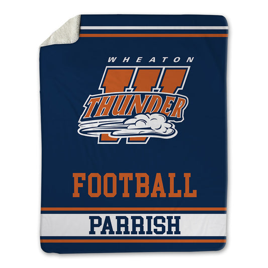 Wheaton IL - NCAA Football : Trace Parrish - Blanket-0