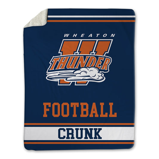 Wheaton IL - NCAA Football : Ethan Crunk - Blanket-0