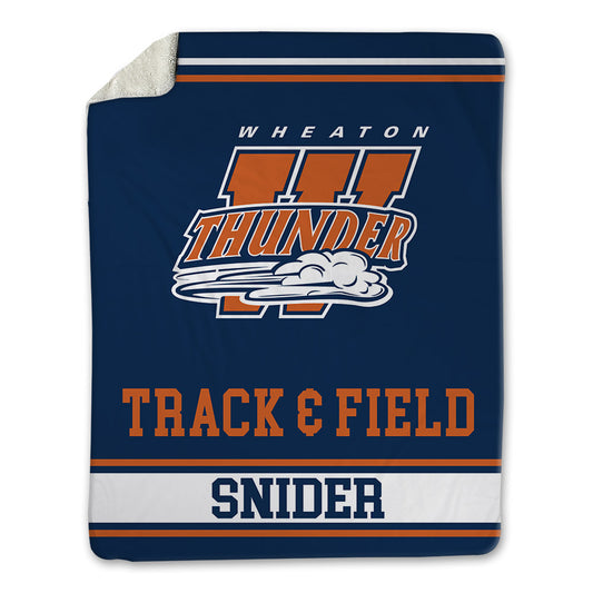 Wheaton IL - NCAA Men's Track & Field : Luke Snider - Blanket-0