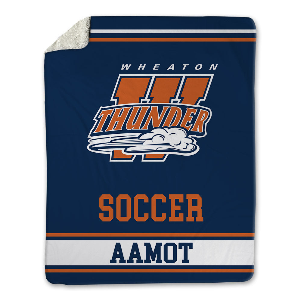 Wheaton IL - NCAA Men's Soccer : Beck Aamot - Blanket-0