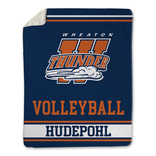 Wheaton IL - NCAA Women's Volleyball : Elle Hudepohl - Blanket-0