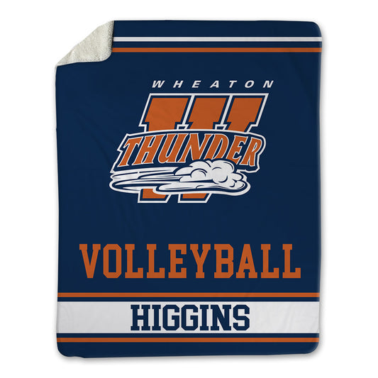 Wheaton IL - NCAA Women's Volleyball : Lacey Higgins - Blanket-0