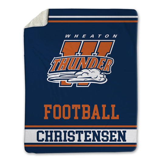 Wheaton IL - NCAA Football : Kirby Christensen - Blanket-0