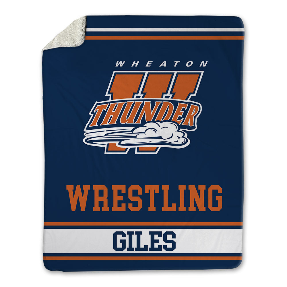 Wheaton IL - NCAA Wrestling : Deonta Giles - Blanket-0