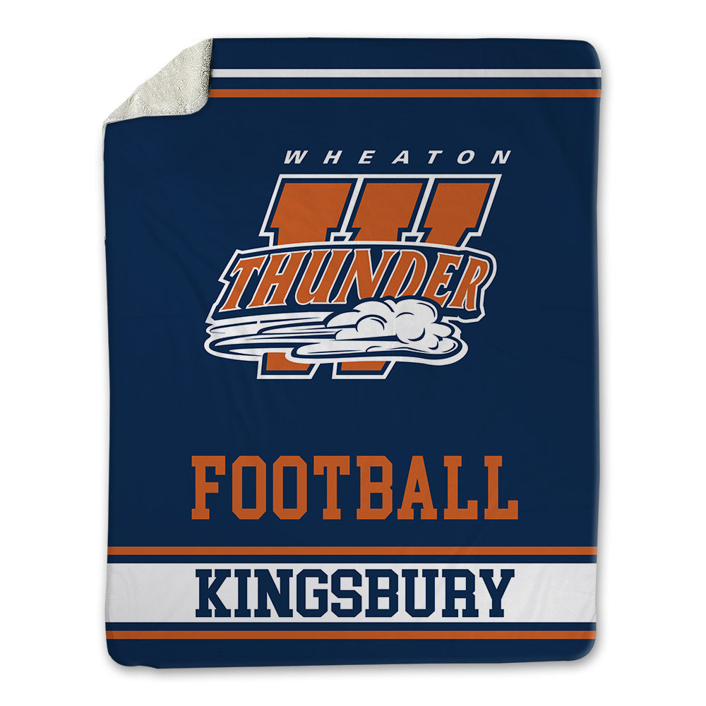 Wheaton IL - NCAA Football : Max Kingsbury - Blanket-0