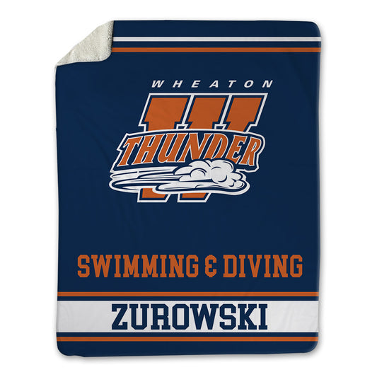 Wheaton IL - NCAA Women's Swimming & Diving : Kate Zurowski - Blanket-0