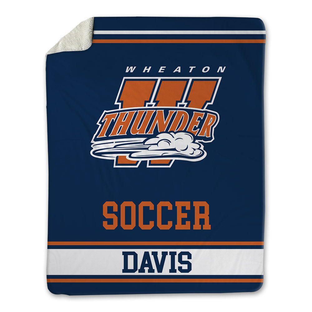 Wheaton IL - NCAA Men's Soccer : Caleb Davis - Blanket-0