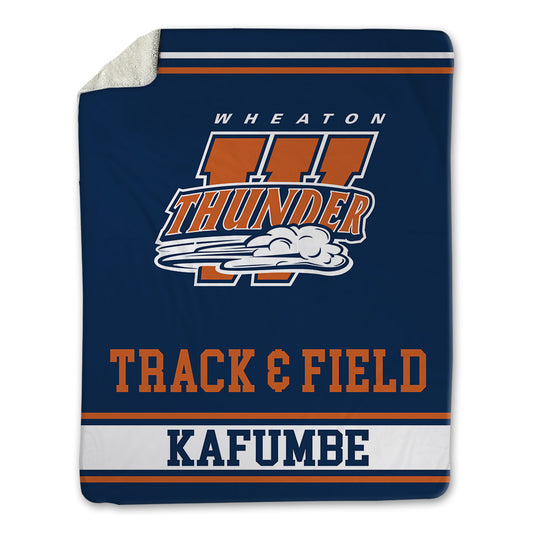 Wheaton IL - NCAA Men's Track & Field : Joshua Kafumbe - Blanket-0