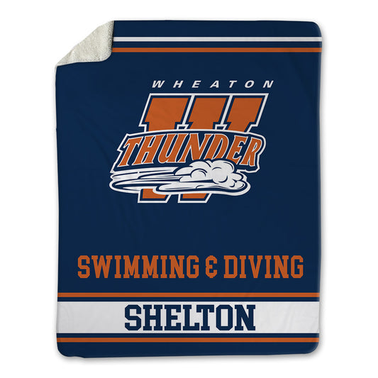 Wheaton IL - NCAA Women's Swimming & Diving : Anna Shelton - Blanket-0