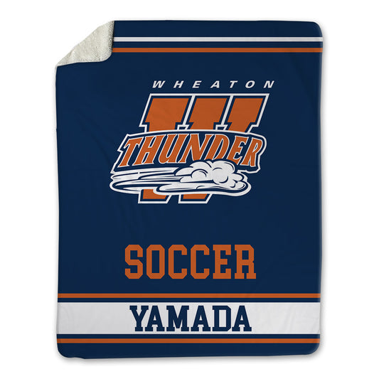 Wheaton IL - NCAA Men's Soccer : Caden Yamada - Blanket-0