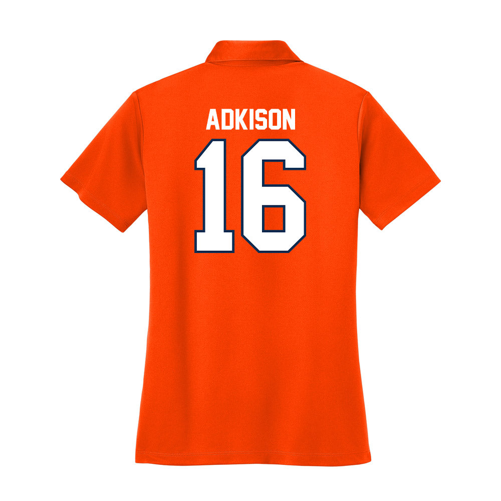 Wheaton IL - NCAA Women's Volleyball : Katherine Adkison - Women's Activewear Polo Shirt-1