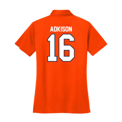 Wheaton IL - NCAA Women's Volleyball : Katherine Adkison - Women's Activewear Polo Shirt-1