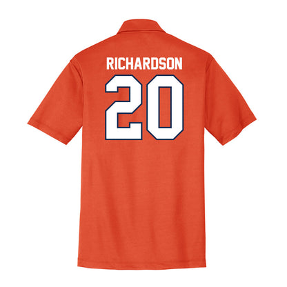 Wheaton IL - NCAA Men's Basketball : Soren Richardson - Activewear Polo Shirt-1