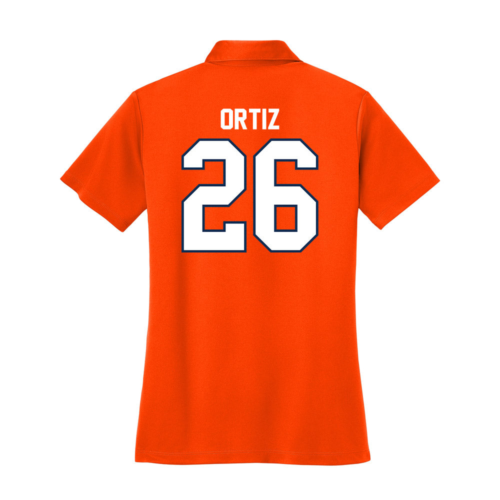 Wheaton IL - NCAA Baseball : Joshua Ortiz - Women's Activewear Polo Shirt-1