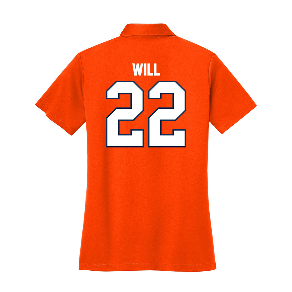 Wheaton IL - NCAA Men's Basketball : Eli Will - Women's Activewear Polo Shirt-1
