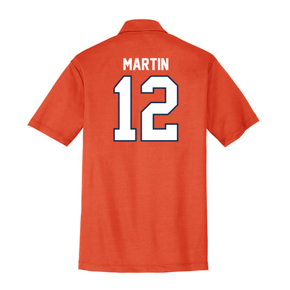 Wheaton IL - NCAA Men's Basketball : Devin Martin - Activewear Polo Shirt-1