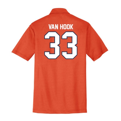 Wheaton IL - NCAA Baseball : JD Van Hook - Activewear Polo Shirt-1