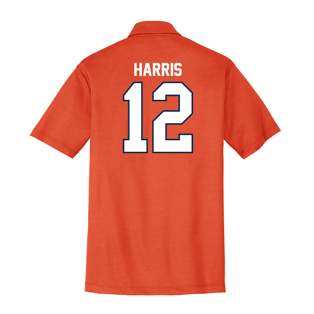 Wheaton IL - NCAA Football : Zeke Harris - Activewear Polo Shirt-1