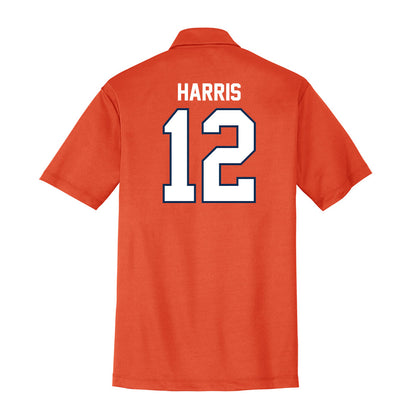 Wheaton IL - NCAA Football : Zeke Harris - Activewear Polo Shirt-1