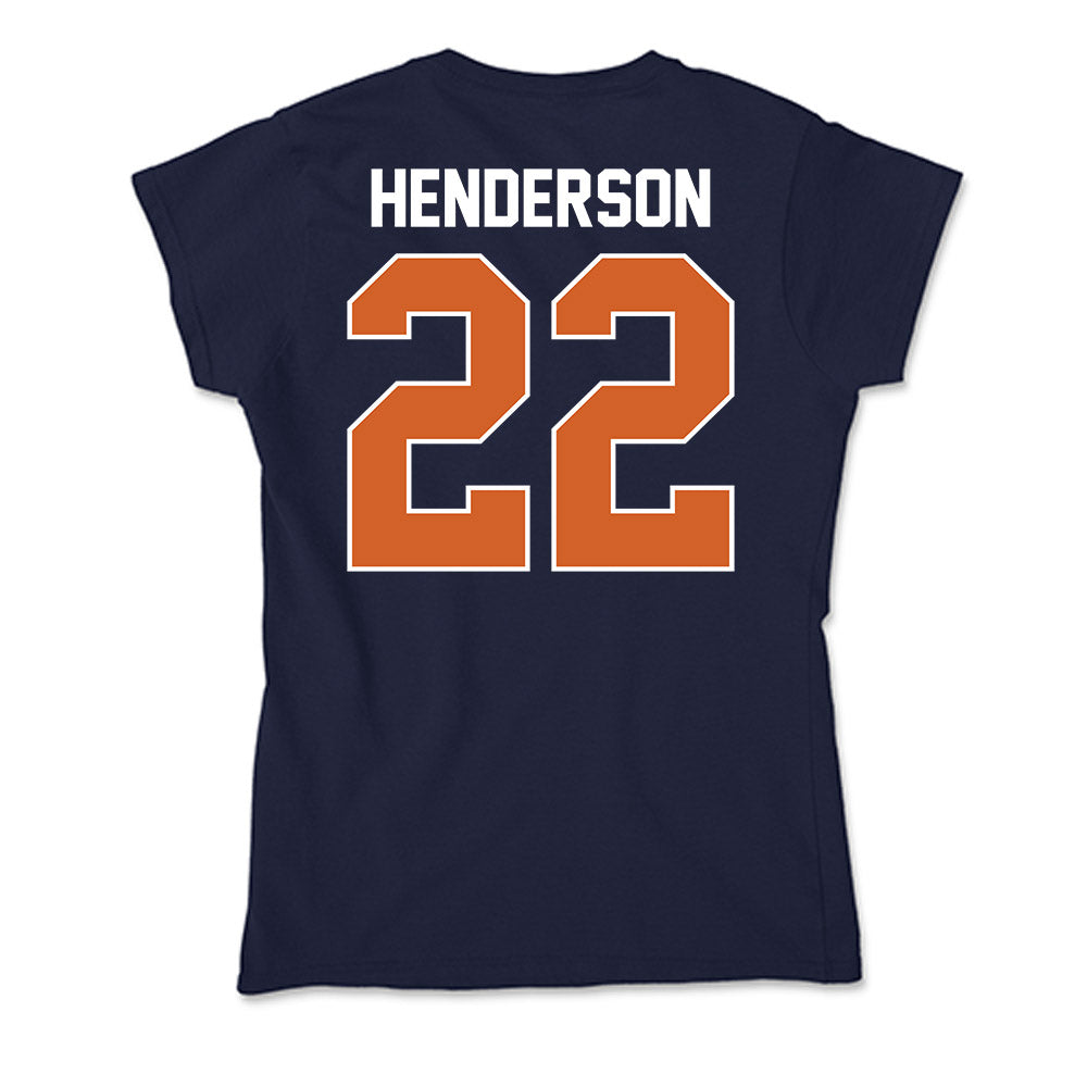 Wheaton IL - NCAA Baseball : Caleb Henderson - Soft Style Women’s T-Shirt-1