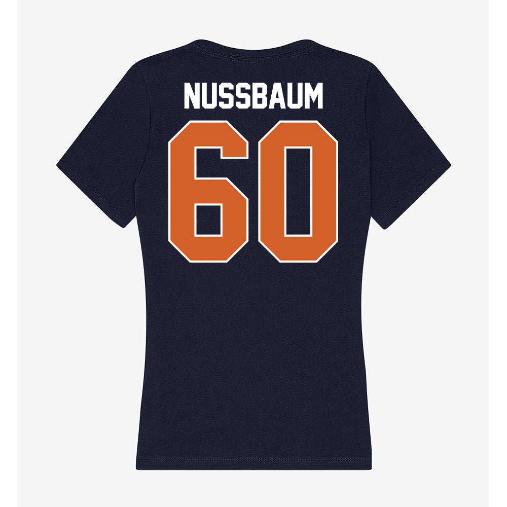 Wheaton IL - NCAA Football : David Nussbaum - Women's V-Neck T-Shirt-1
