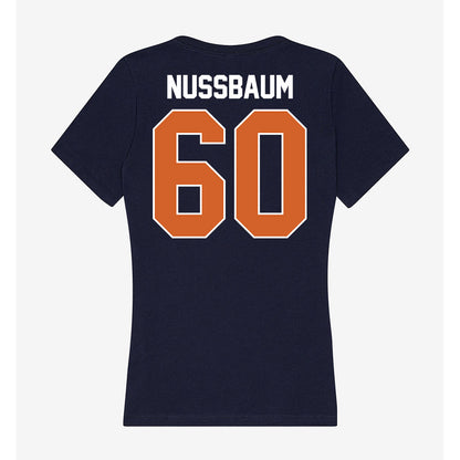 Wheaton IL - NCAA Football : David Nussbaum - Women's V-Neck T-Shirt-1