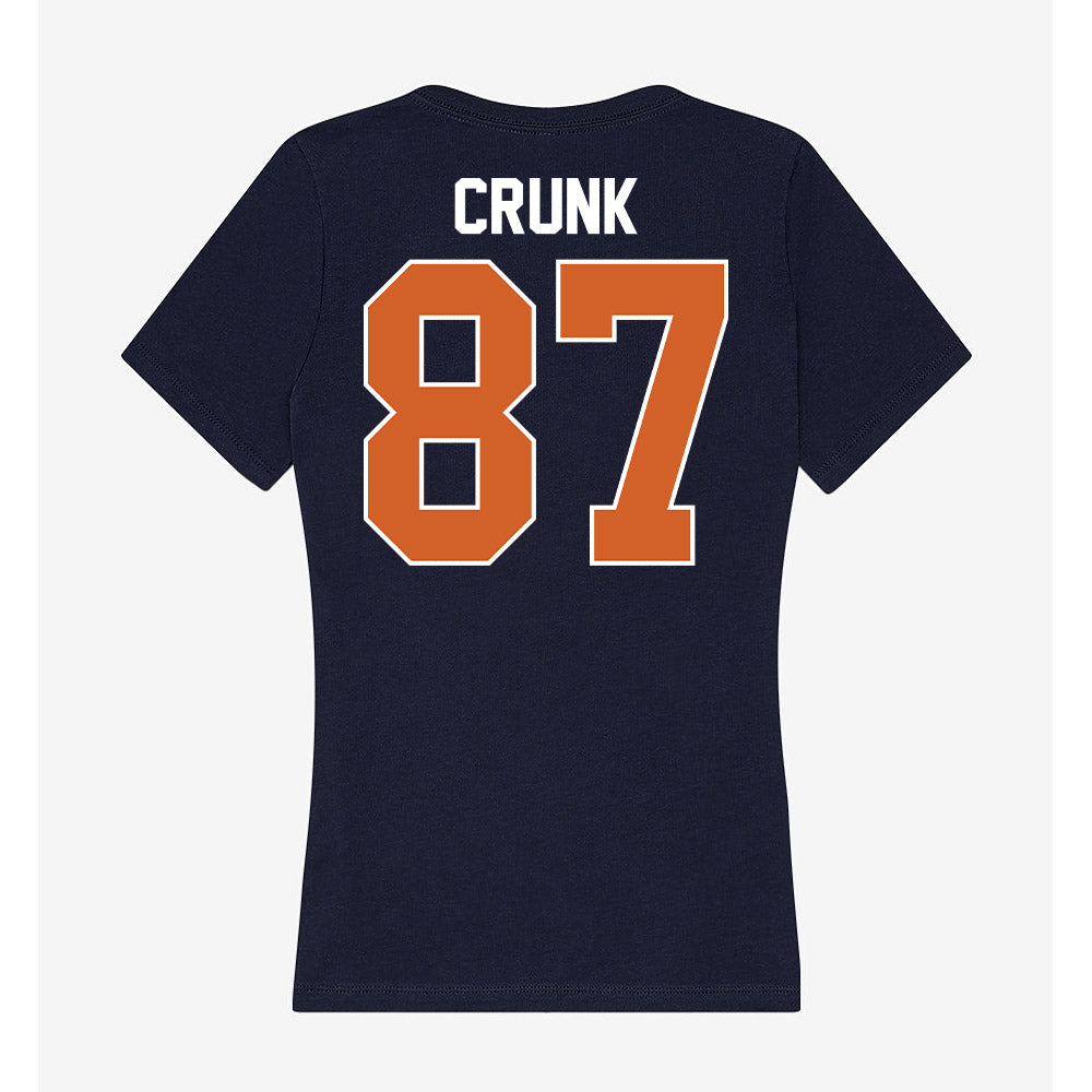 Wheaton IL - NCAA Football : Ethan Crunk - Women's V-Neck T-Shirt-1