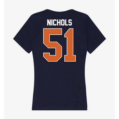 Wheaton IL - NCAA Football : JT Nichols - Women's V-Neck T-Shirt-1
