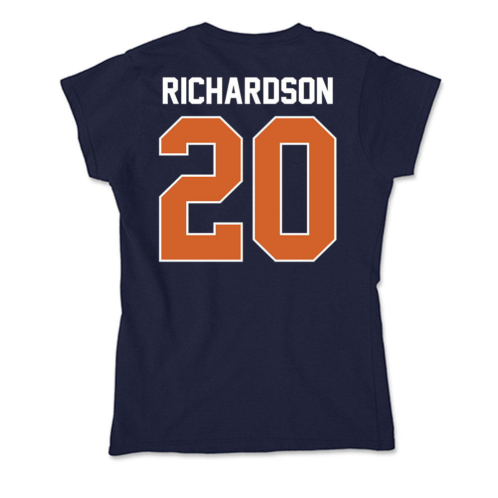 Wheaton IL - NCAA Men's Basketball : Soren Richardson - Soft Style Women’s T-Shirt-1