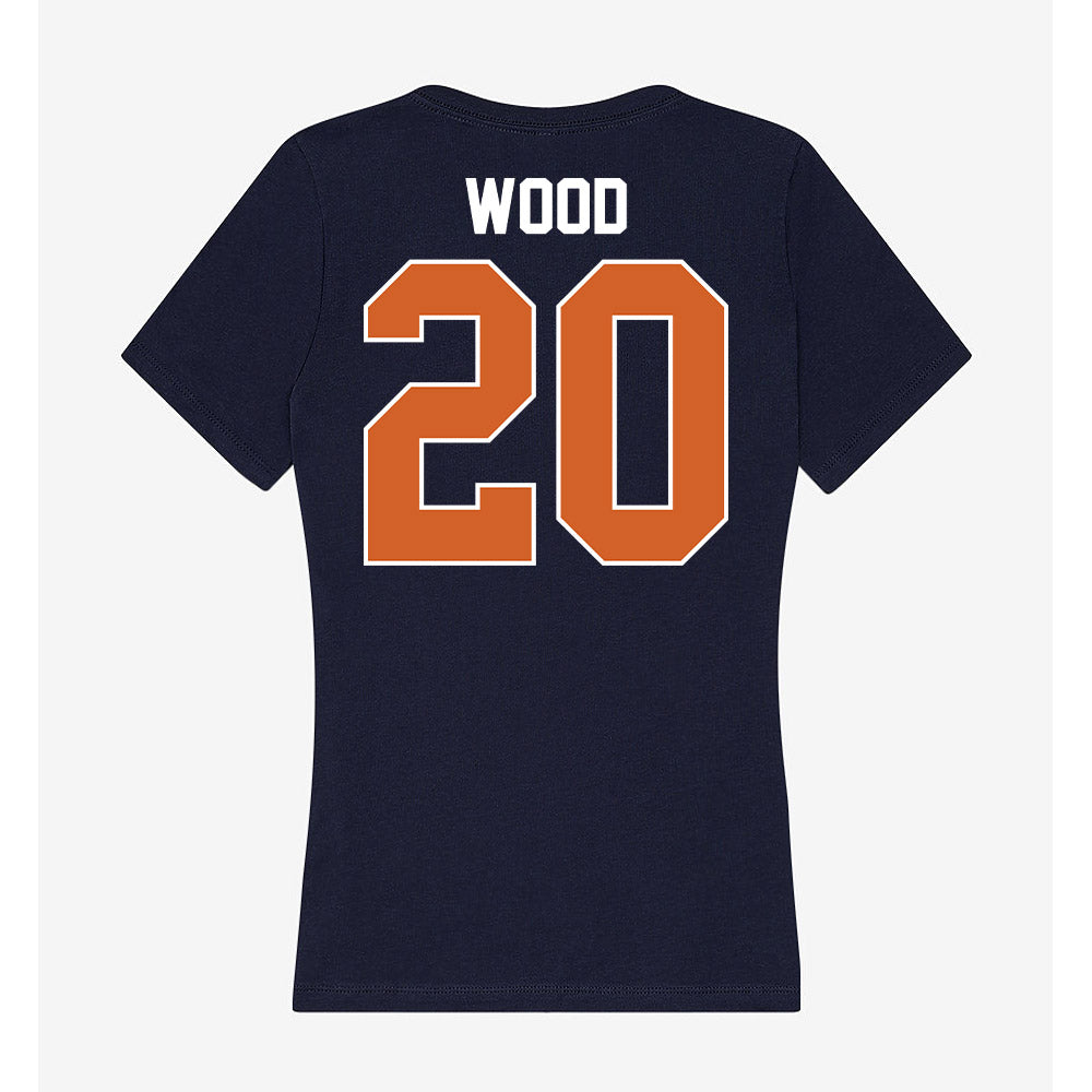 Wheaton IL - NCAA Men's Soccer : Connor Wood - Women's V-Neck T-Shirt-1
