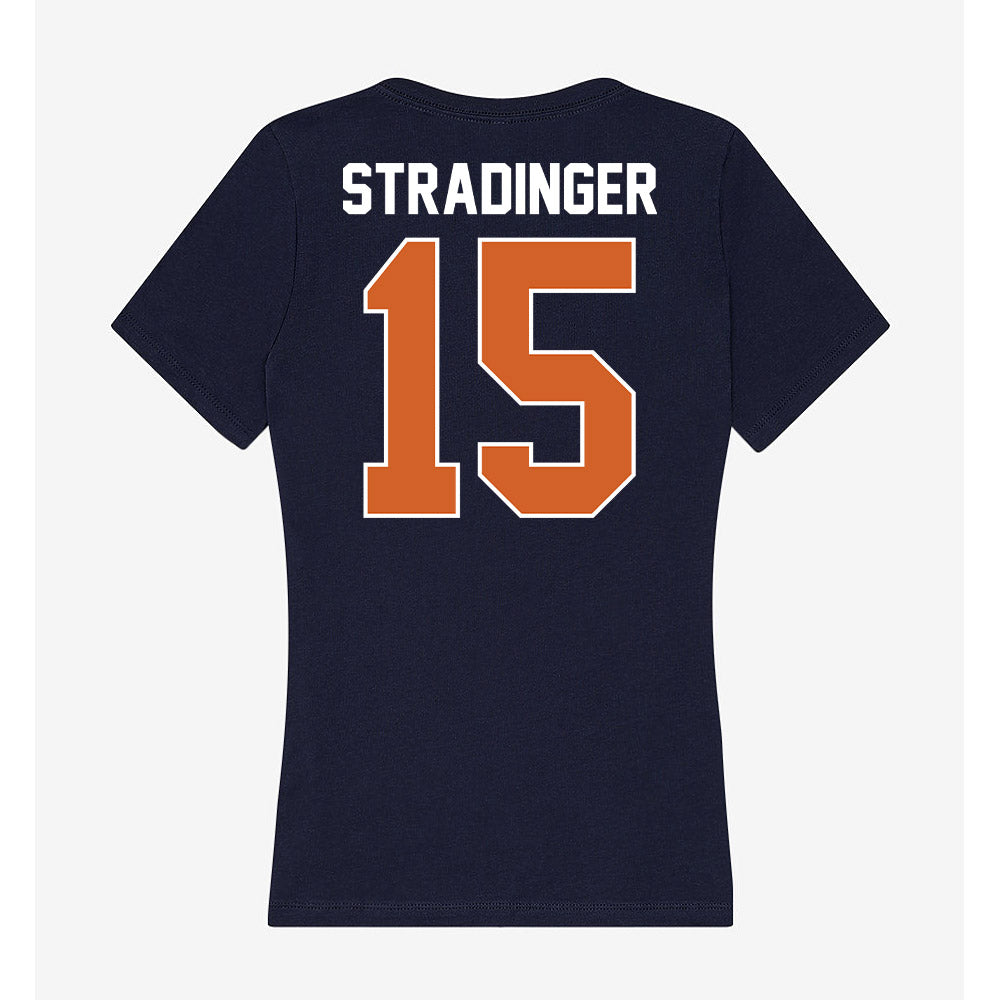 Wheaton IL - NCAA Women's Basketball : Ann Magee Stradinger - Women's V-Neck T-Shirt-1