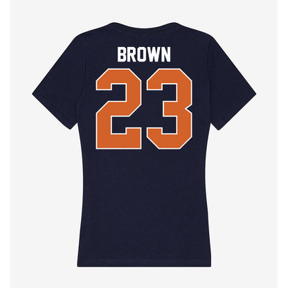 Wheaton IL - NCAA Men's Soccer : Sam Brown - Women's V-Neck T-Shirt-1