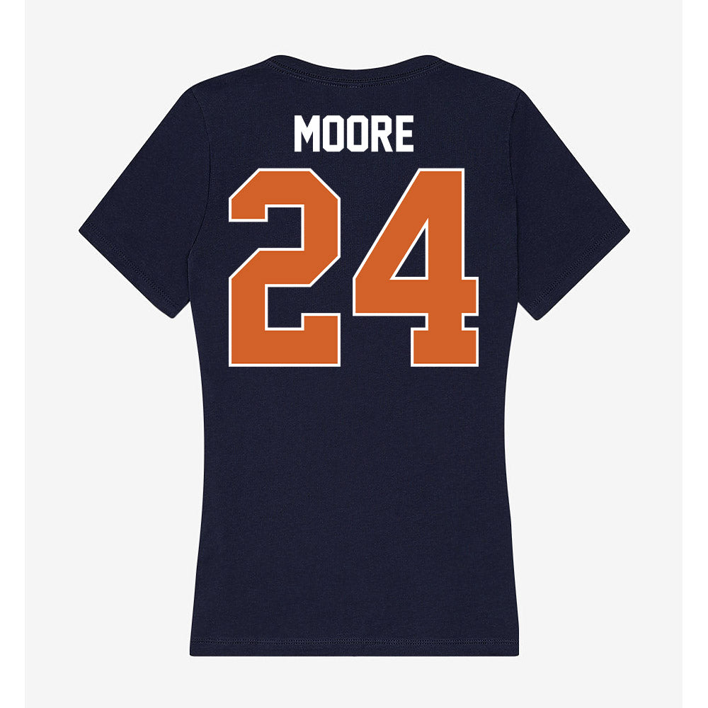 Wheaton IL - NCAA Football : Colin Moore - Women's V-Neck T-Shirt-1