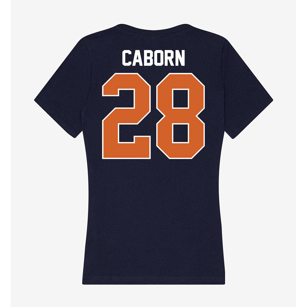 Wheaton IL - NCAA Men's Soccer : Peter Caborn - Women's V-Neck T-Shirt-1