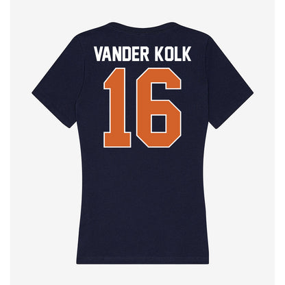 Wheaton IL - NCAA Men's Soccer : Luke Vander Kolk - Women's V-Neck T-Shirt-1