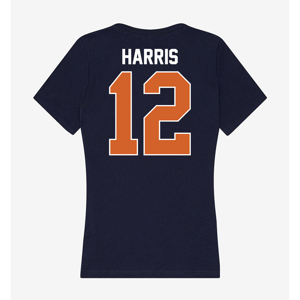 Wheaton IL - NCAA Football : Zeke Harris - Women's V-Neck T-Shirt-1