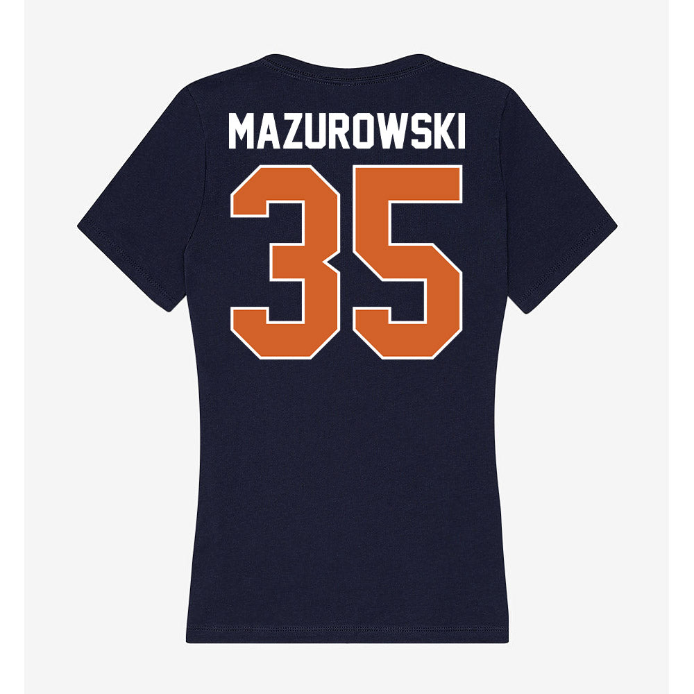 Wheaton IL - NCAA Baseball : Jack Mazurowski - Women's V-Neck T-Shirt-1