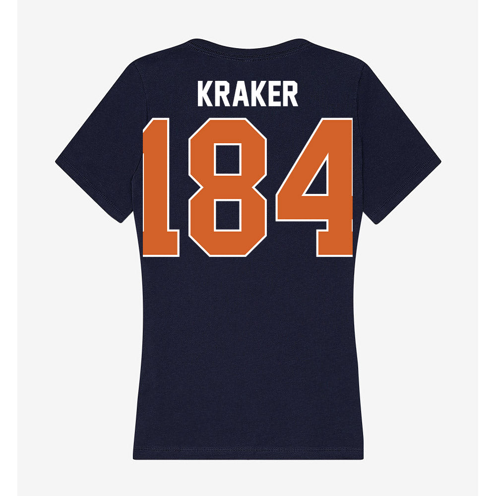 Wheaton IL - NCAA Wrestling : Jacob Kraker - Women's V-Neck T-Shirt-1