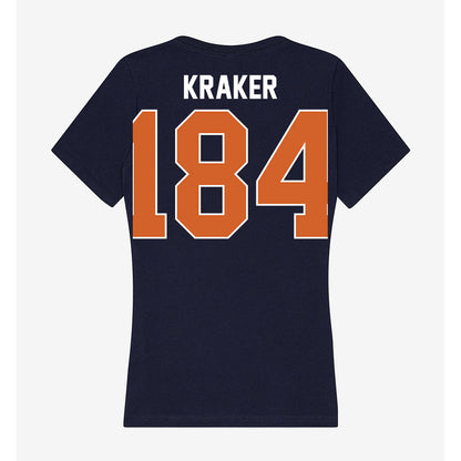Wheaton IL - NCAA Wrestling : Jacob Kraker - Women's V-Neck T-Shirt-1