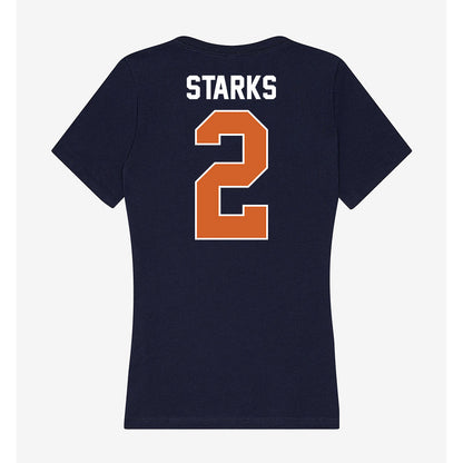 Wheaton IL - NCAA Men's Basketball : Cooper Starks - Women's V-Neck T-Shirt-1