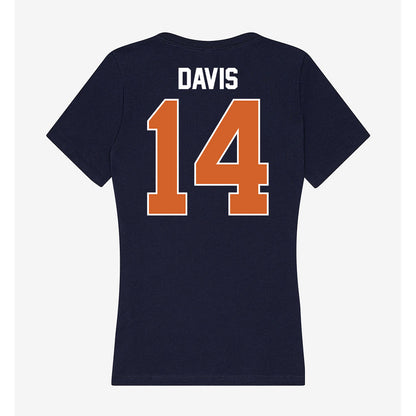 Wheaton IL - NCAA Women's Soccer : Marissa Davis - Women's V-Neck T-Shirt-1