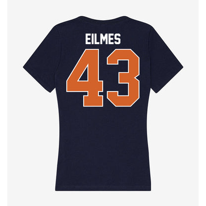 Wheaton IL - NCAA Baseball : Austin Eilmes - Women's V-Neck T-Shirt-1