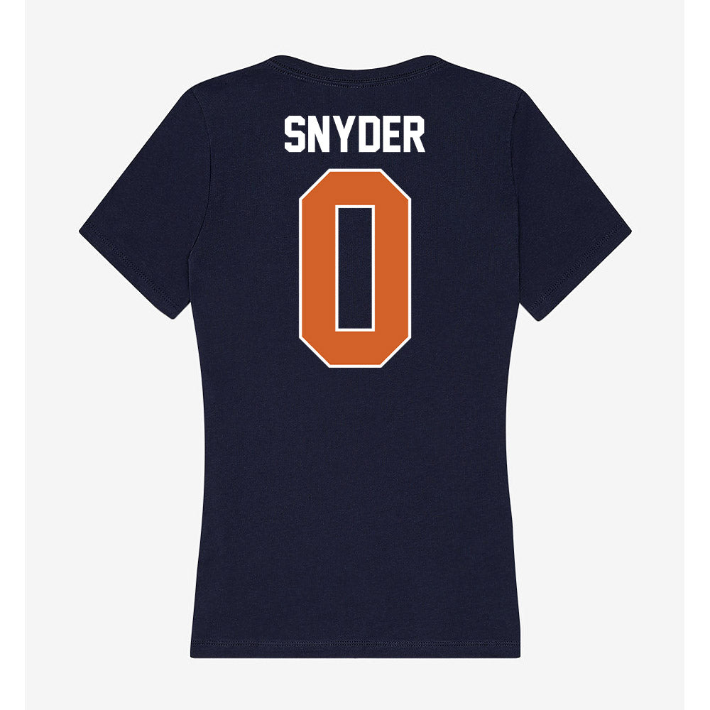 Wheaton IL - NCAA Baseball : Caleb Snyder - Women's V-Neck T-Shirt-1