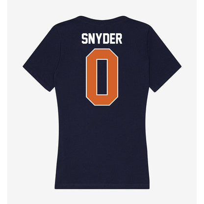 Wheaton IL - NCAA Baseball : Caleb Snyder - Women's V-Neck T-Shirt-1