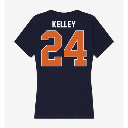 Wheaton IL - NCAA Baseball : Caleb Kelley - Women's V-Neck T-Shirt-1